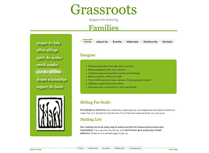 Grassroots: Support for Growing Families